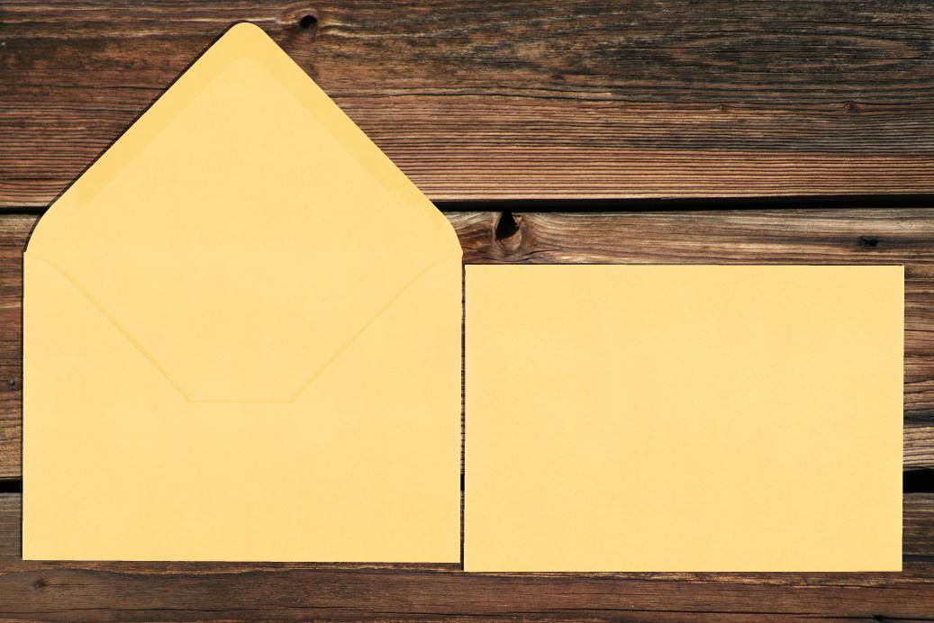 Briefhüllen 110x156 mm Nassklebend Chamois 120 g/qm